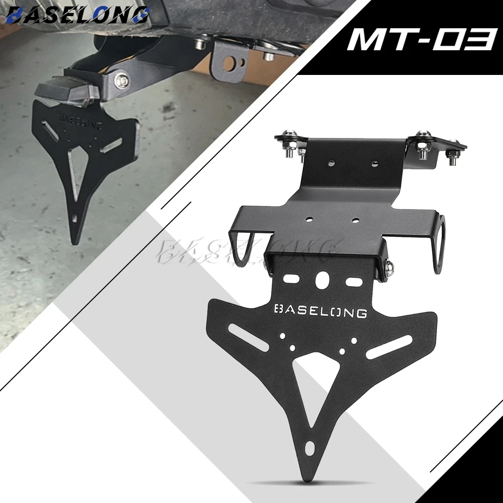 

FOR YAMAHA YZF R3 R25 YZFR3 YZFR25 MT-03 MT03 MT-025 MT025 2014 - 2026 License Plate Holder Bracket Tail Tidy Fender Eliminator