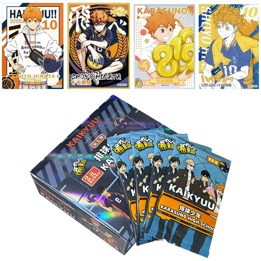 New Wholesale Haikyuu Cards CCG Card Japanese Anime Kageyama Kgym Cityboy Booster Box Children\'s Toys Birthday Gift