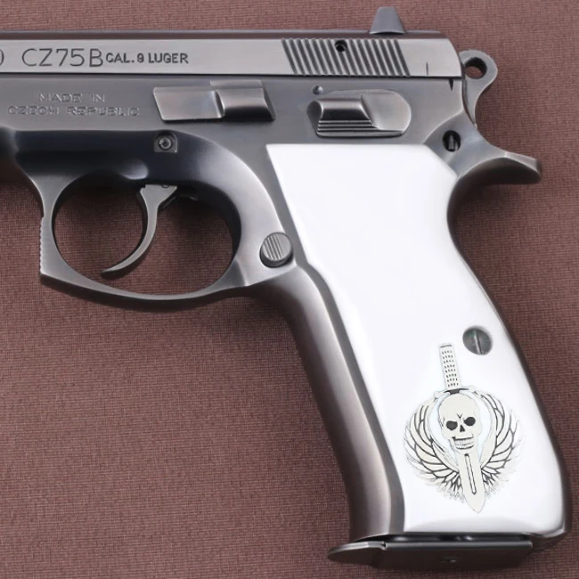 KSD Brand CZ 75, 75B, 75BD, 85 KADET SHADOW1 Compatible White Acrylic Grip