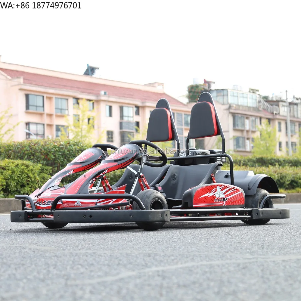 Popular Selling 2 Seat Gas Kart 4 Stroke Engine Outdoor Adult Chain Pedal Driven 270cc Go Kart for Sale