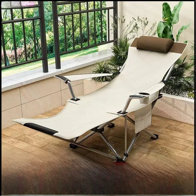 adjustable-five-gear-outdoor-chair-bed-foldable-office-nap-bed-camping-wild-fishing-leisure-furniture-stainless-steel-bed-frame