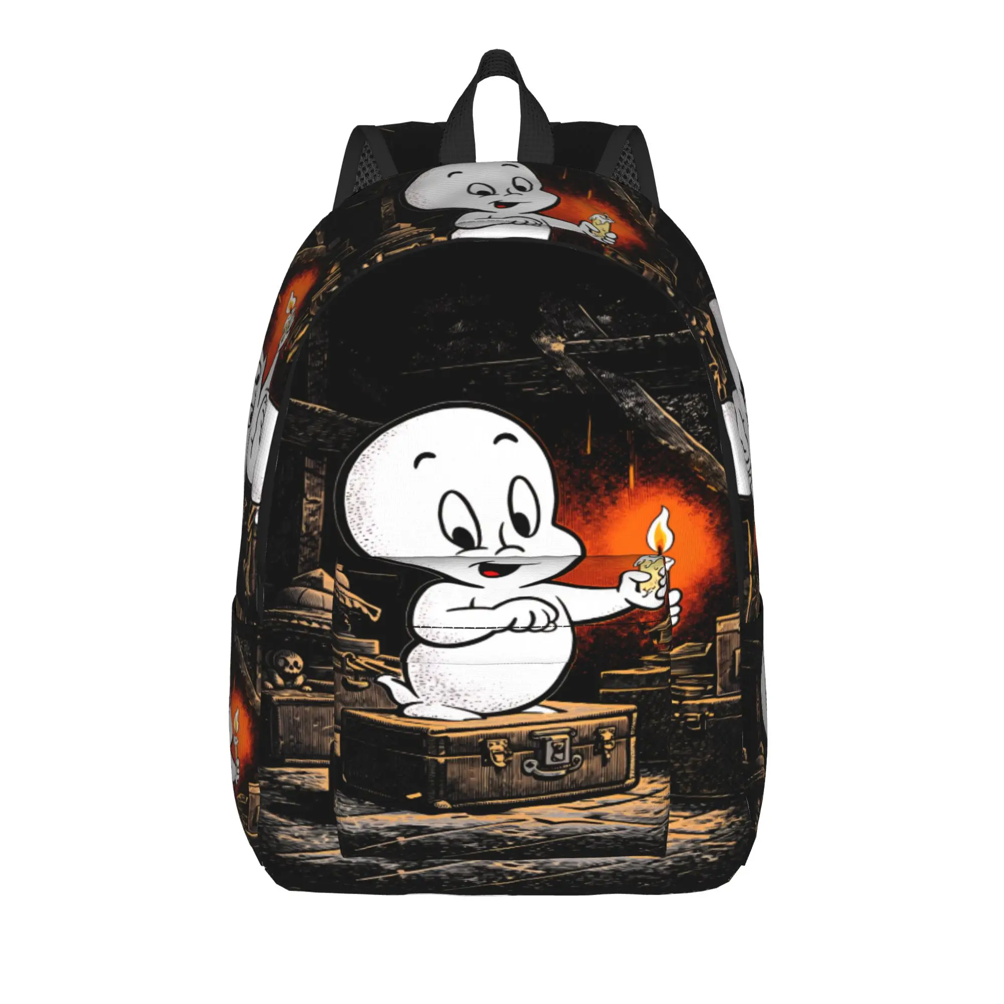 Mochila The Friendly Ghost Casper, mochilas para senderismo, mochilas informales para jóvenes, mochilas escolares de alta calidad, mochila grande