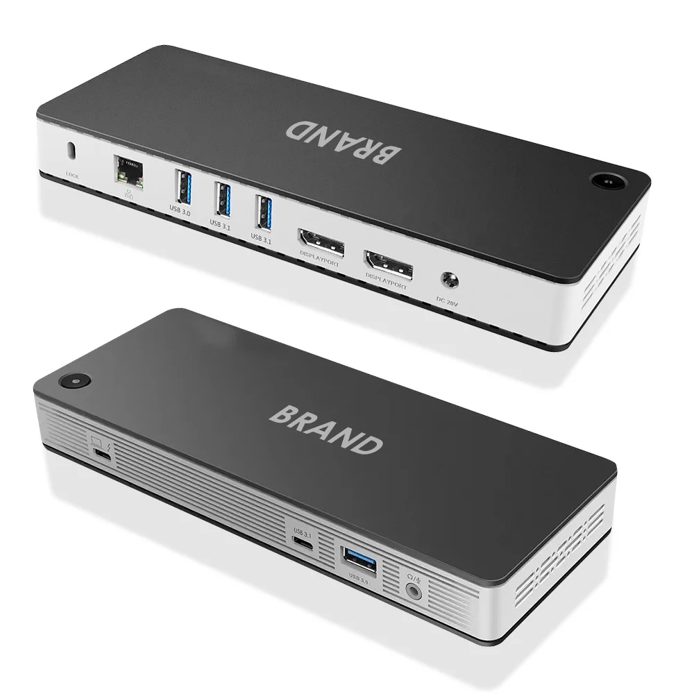 

Док-станция Thunderbolt3 Titan 8K Dual 4K для разработки нового продукта 2021, с доставкой питания и совместимым с ноутбуком типа C