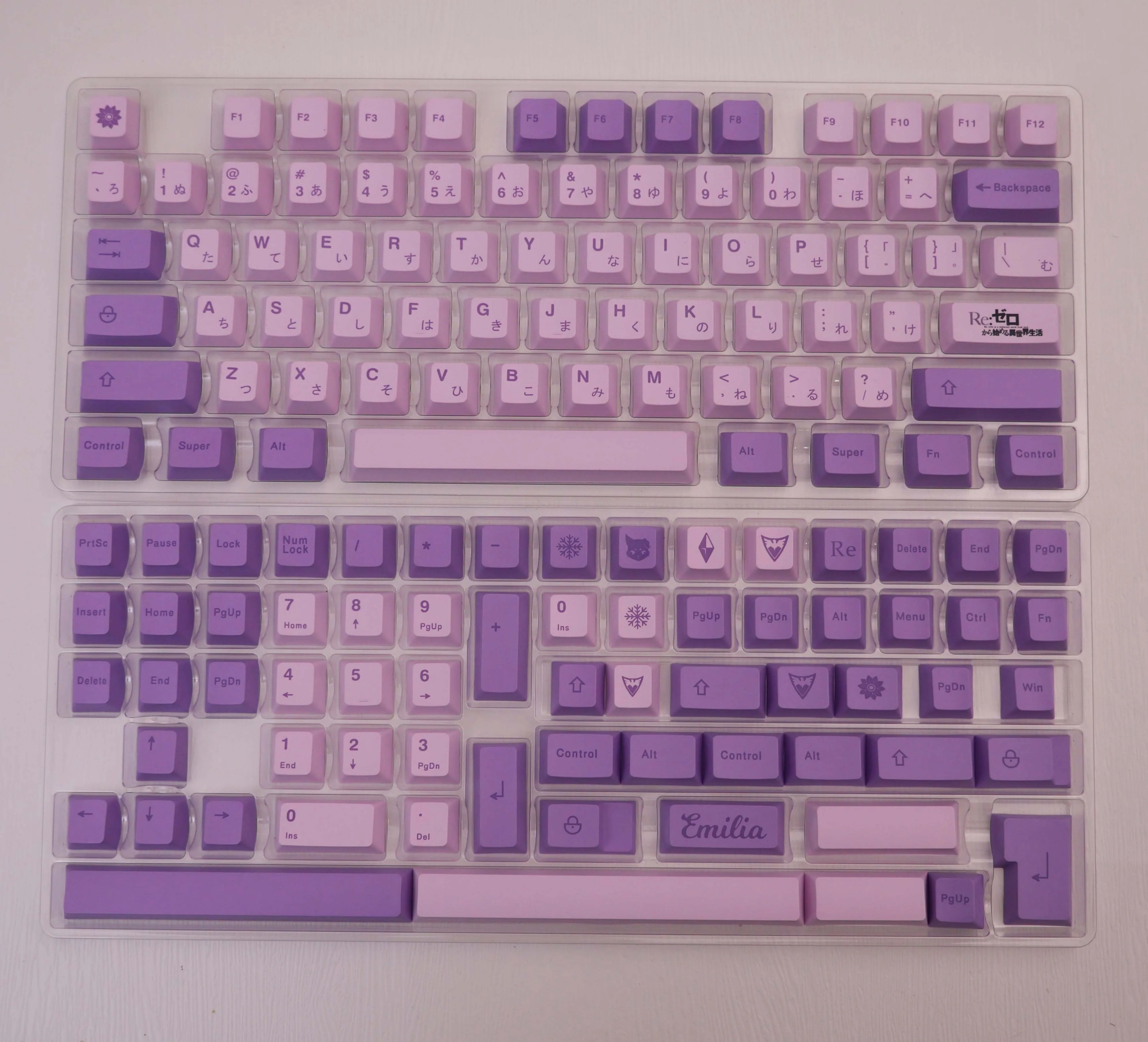 140+ Keys Retro Ice Witch PBT Dye Sub Cherry Profile Keycaps with 7U Split Space for 61/68/87/104 MX Switch