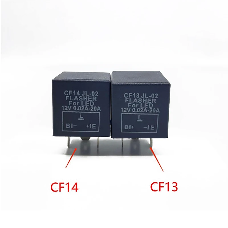 3 Pin CF13 CF14 JL-02 Electronic Car Flasher Relay to Fix LED Light Turn Signal Hyper Flash Blinking Light 12V DC