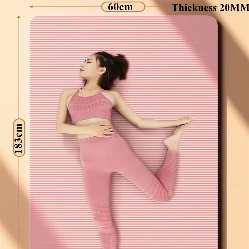 

1830x600x20MM Thicken Yoga Pilates Gym Non-slip Pilates Fitness & Training Sport Mat Yoga Mat Slide Gym Mat for Household