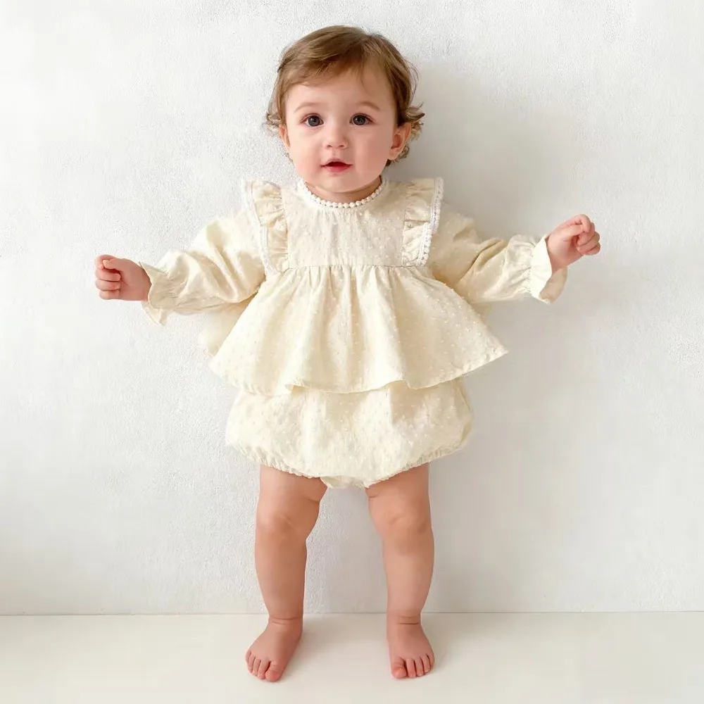 

INS, осенний комбинезон для новорожденных девочек 0-2 лет, боди принцессы с длинными рукавами и юбкой, комбинезон, одежда для дня рождения