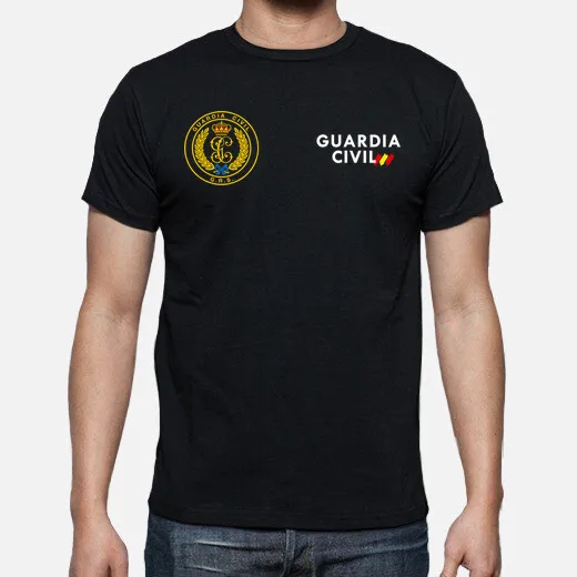 Camiseta Española Guardia Civil Gar Insignia T-Shirt. Premium Cotton Short Sleeve O-Neck Mens T Shirt New S-3XL