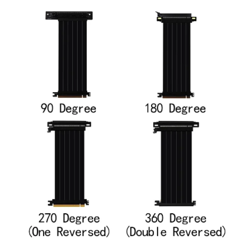 Imagem -03 - Placa de Expansão Pci Express Port Gpu Cabo Riser Extensor Blindado Velocidade Total Pcie 4.0 16x Cabo de Extensão