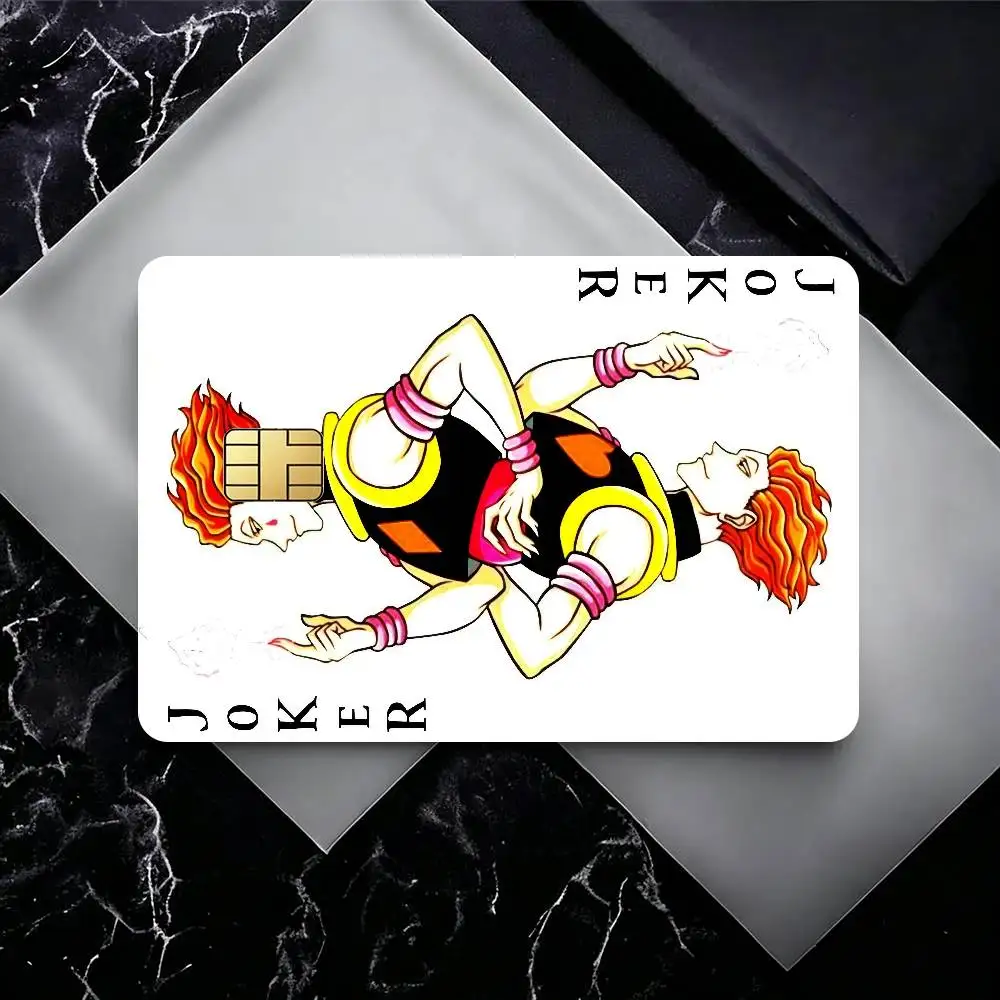 ANIME H-Hisoka   Spend or Save Funny Shell Ultra Thin No Fade Sticker Cover Film for Debit Credit Card