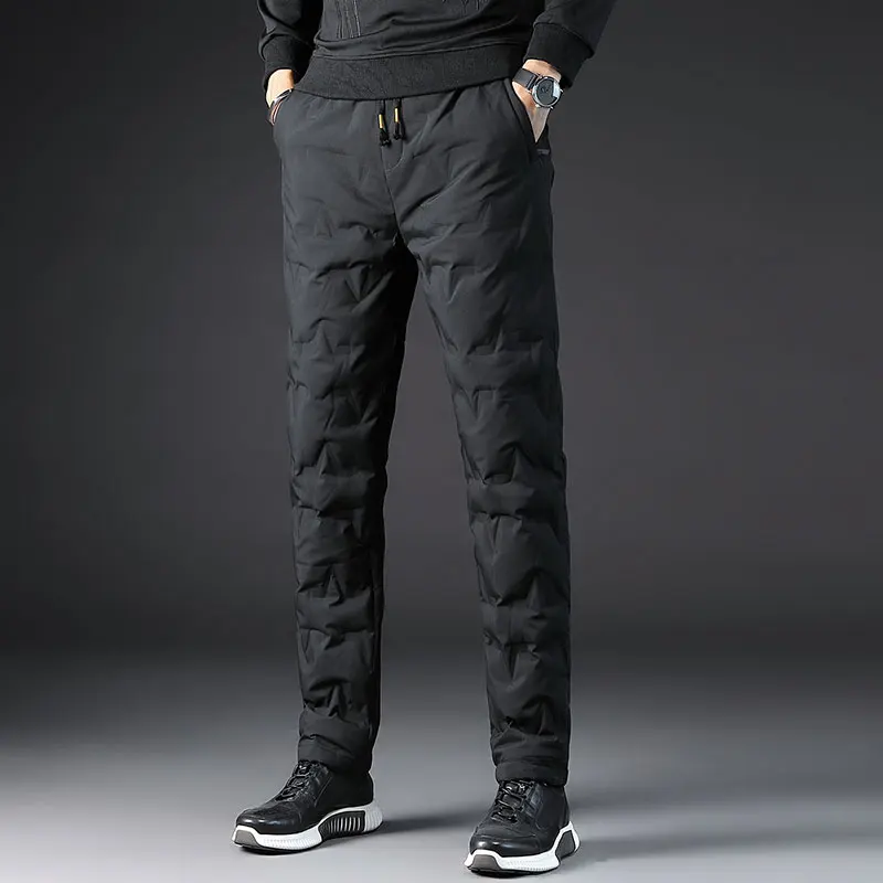 

Мужские пуховые брюки 2025: Новинка для активного отдыха, с высокой талией, теплые, на утином пуху, ветрозащитные, морозостойкие, длинные, в деловом повседневном стиле