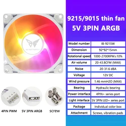 90mm Fan 92mm Pwm 4PIN Computer Case Ventilador Fans Silent 12V 9cm For Chassis Cpu Cooler Cooling Radiator