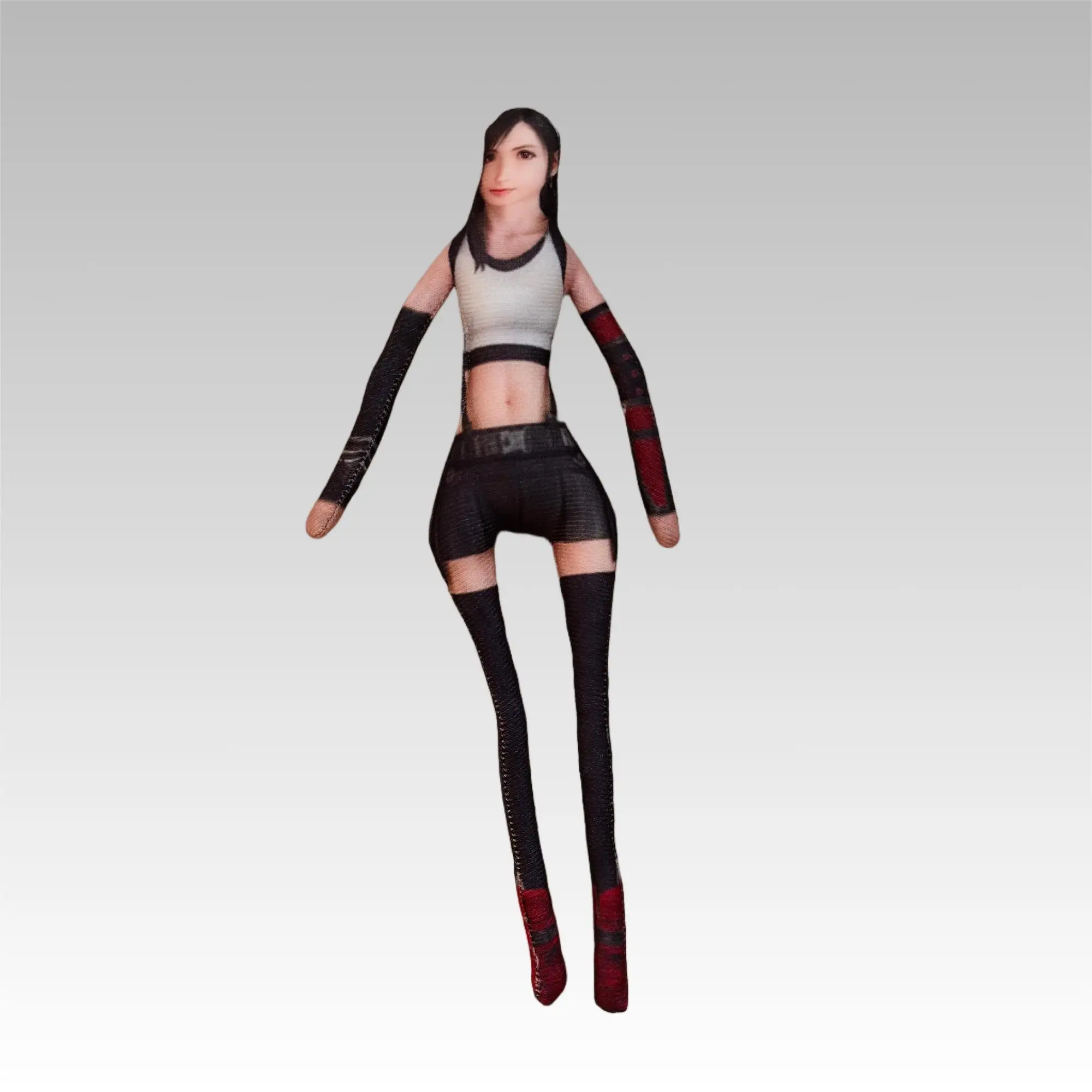 Anime Cloud Strife Tifa Lockhart bambola astratta scheletro incorporato figura modello di gioco anime da collezione