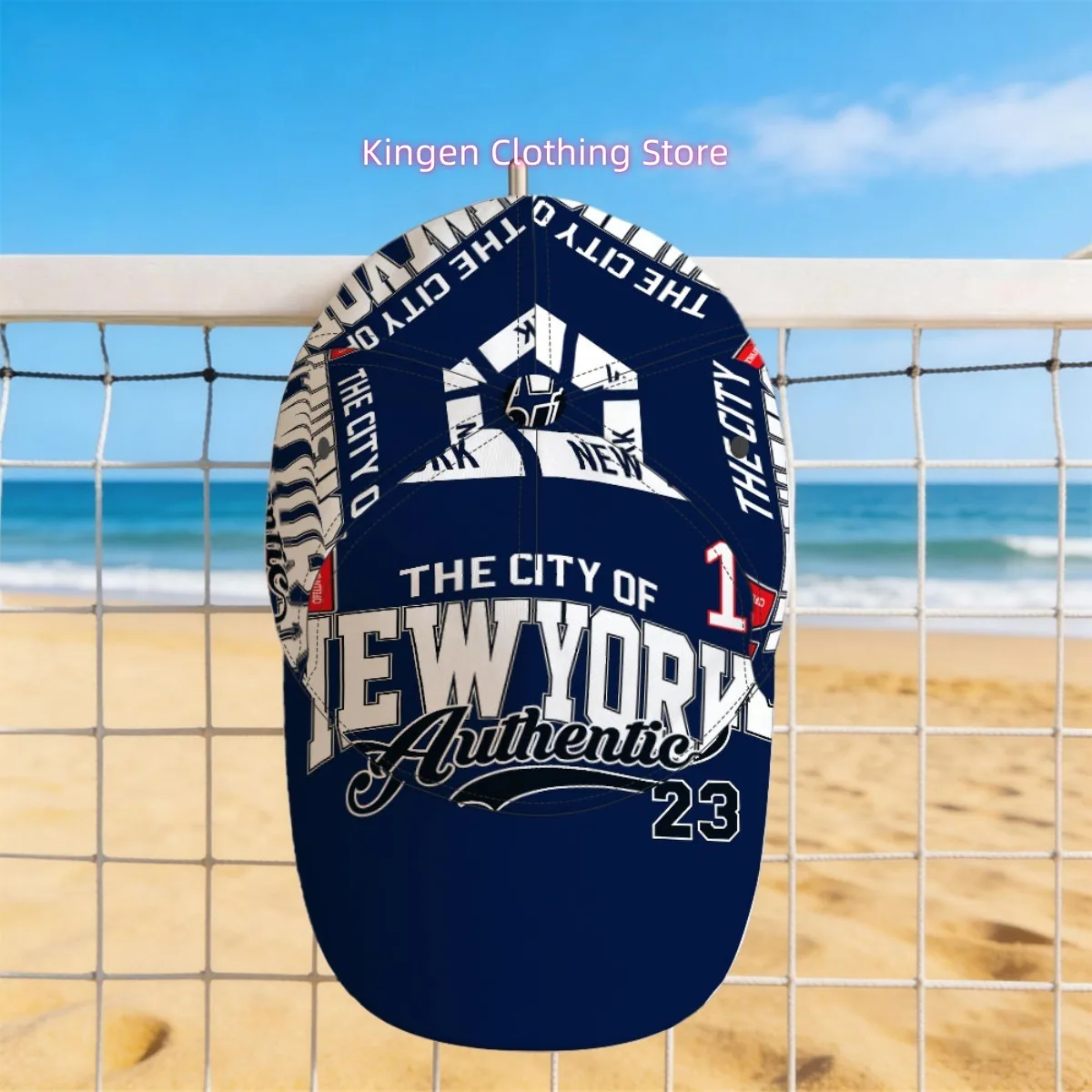 1pc Featuring an Authentic New York City Design, This Classic Baseball Cap Is Trendy Headwear That Can Be Hand Washed. Its All-O