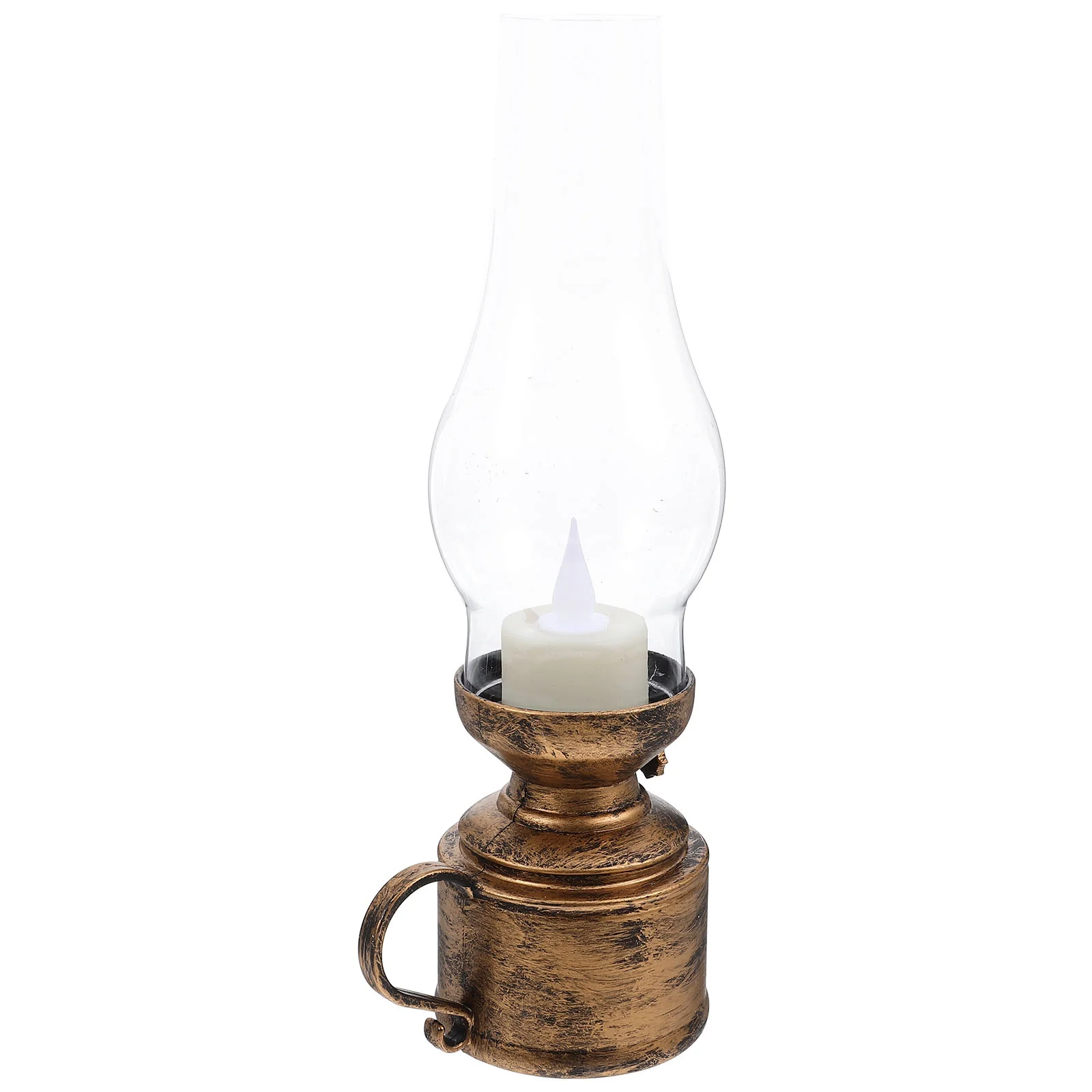 Retro Kerosene Lamp Light Lantern Electronic Lamps For Indoor Decor Pp LED Ornament