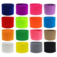 Non-slip Football Captain Armband Elasticity Visibility Sports Arm Band 15 Colors Available Professional Soccer Armbands