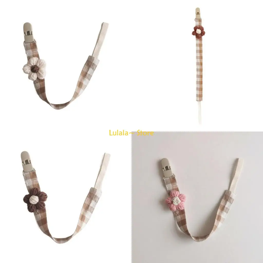 Y4QA Universal Pacifier Clip Soother Chain Holder Boys Girls Strap Baby Pacifier Clip