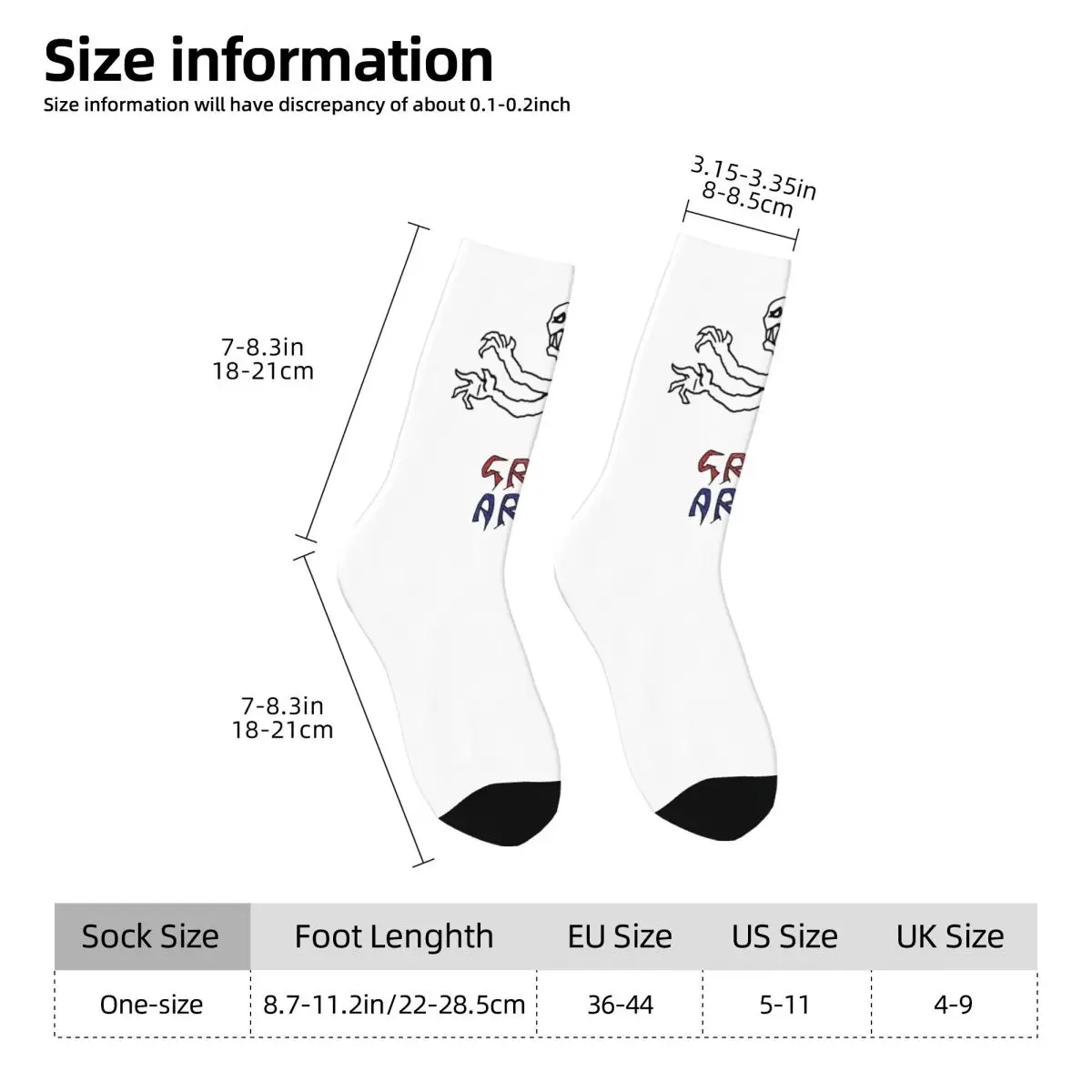 Grr...argh 컬러 양말 하라주쿠 고품질 스타킹 올 시즌 롱 양말 남성용 여성용 크리스마스 선물용 액세서리