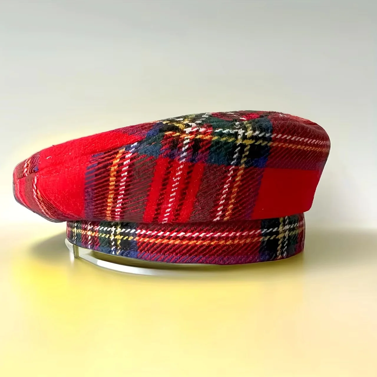 HongLuan zoet geruit patroon baret en krantenjongenspet vrouw, cosplay vrouwelijke accessoires