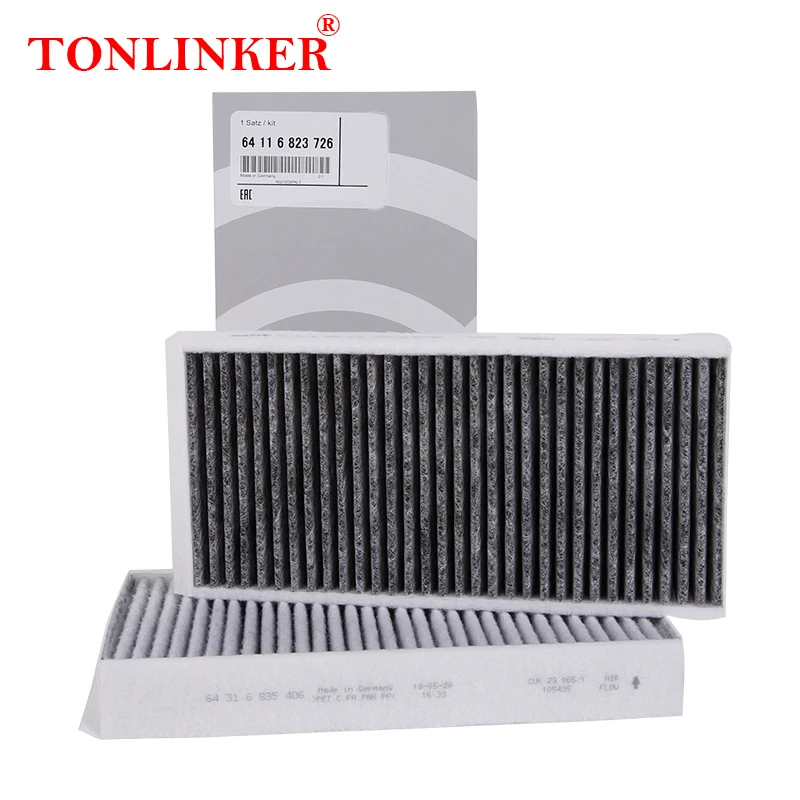 TONLINKER Cabin Filter 64119321875 For Bmw i3 I01 2014 2015 2016 2017 2018 2019 2020 2021 2022 i3s 64116823726 Car Accessories