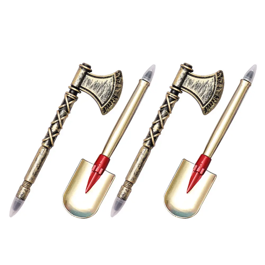 

4Pcs Creative Ballpoint Pens ABS Material Decorative Student Writing Pen School Supply Portable Fun Multi-Function Student
