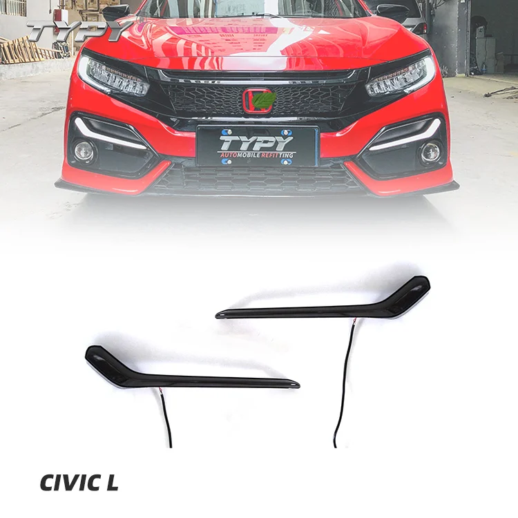 

Car Accessories Fog Lamp Civic Bodykit Front light Auto Led DRL Daytime Running Light for Civic Si Typer Hatchback