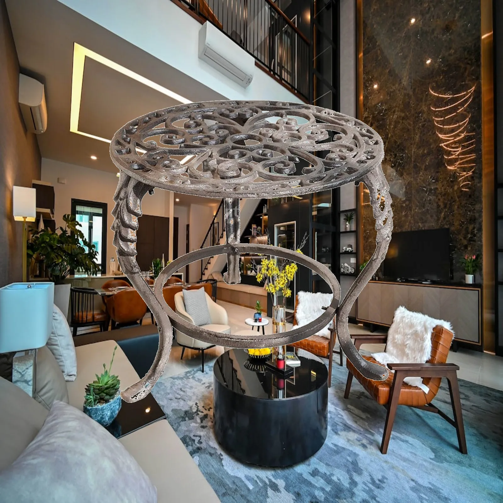 support-de-plante-en-fer-pour-interieur-support-de-plante-rond-avec-plateau-ajoure-support-de-pot-de-fleur-rond-robuste-et-orne-pour-salon
