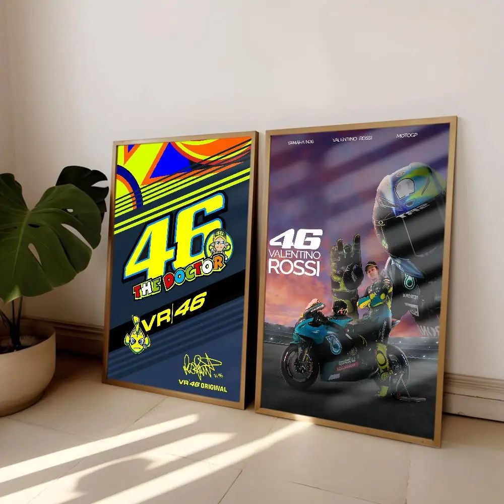 46 V-Valentino RossiS Poster HD Art Home Living Room Bedroom Bar Aesthetic Canvas Painting