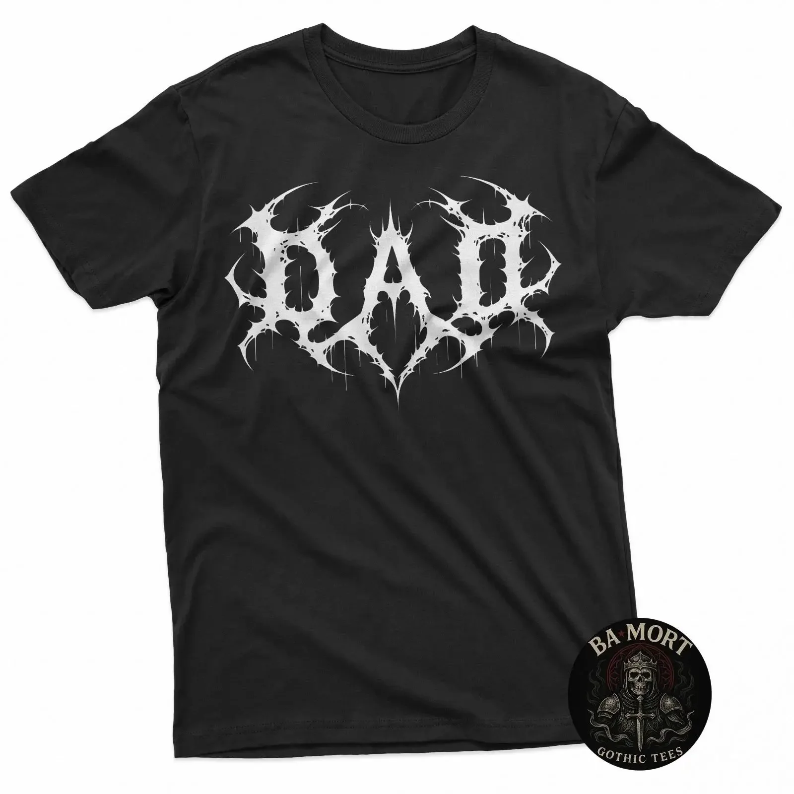 Papa Goth Lustiges Gothic Punk Emo Grunge T-Shirt zum Vatertag, Vintage-Waschung, Stilvolles Vielseitiges Oberteil für den Alltag