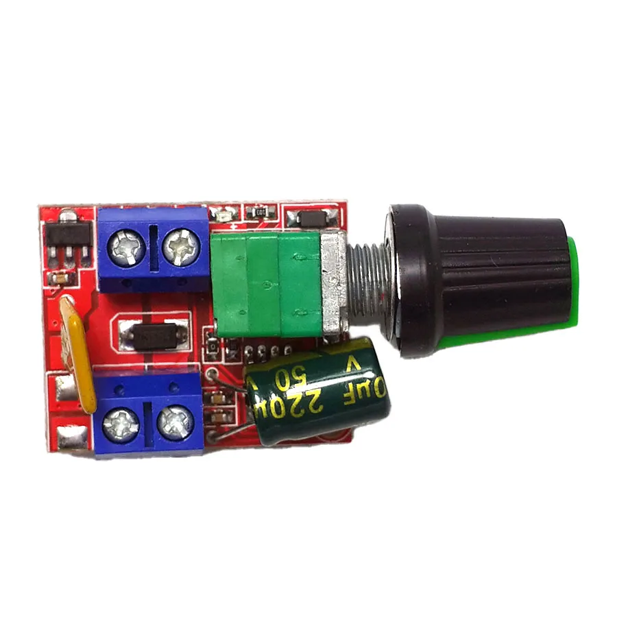 Mini DC Motor, PWM Governor, 3V6 12 24 35V Speed Switch, Ultra Small LED Dimmer, 5A
