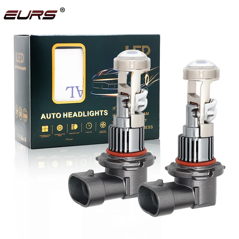 

EURS 2PCS H7 H11 Mini LED Projector Lens M01R 20000LM Car LED Headlight 6500K H8 H9 9005 HB3 9006 HB4 LED Fog Light Bulbs 12V