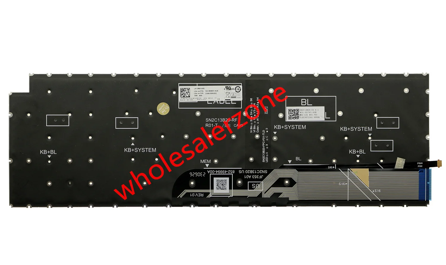 

New US gray-blue / black backlight backlit Keyboard For Dell Inspiron 16 5640 5645 P131F P131F001 P131F002 series laptop