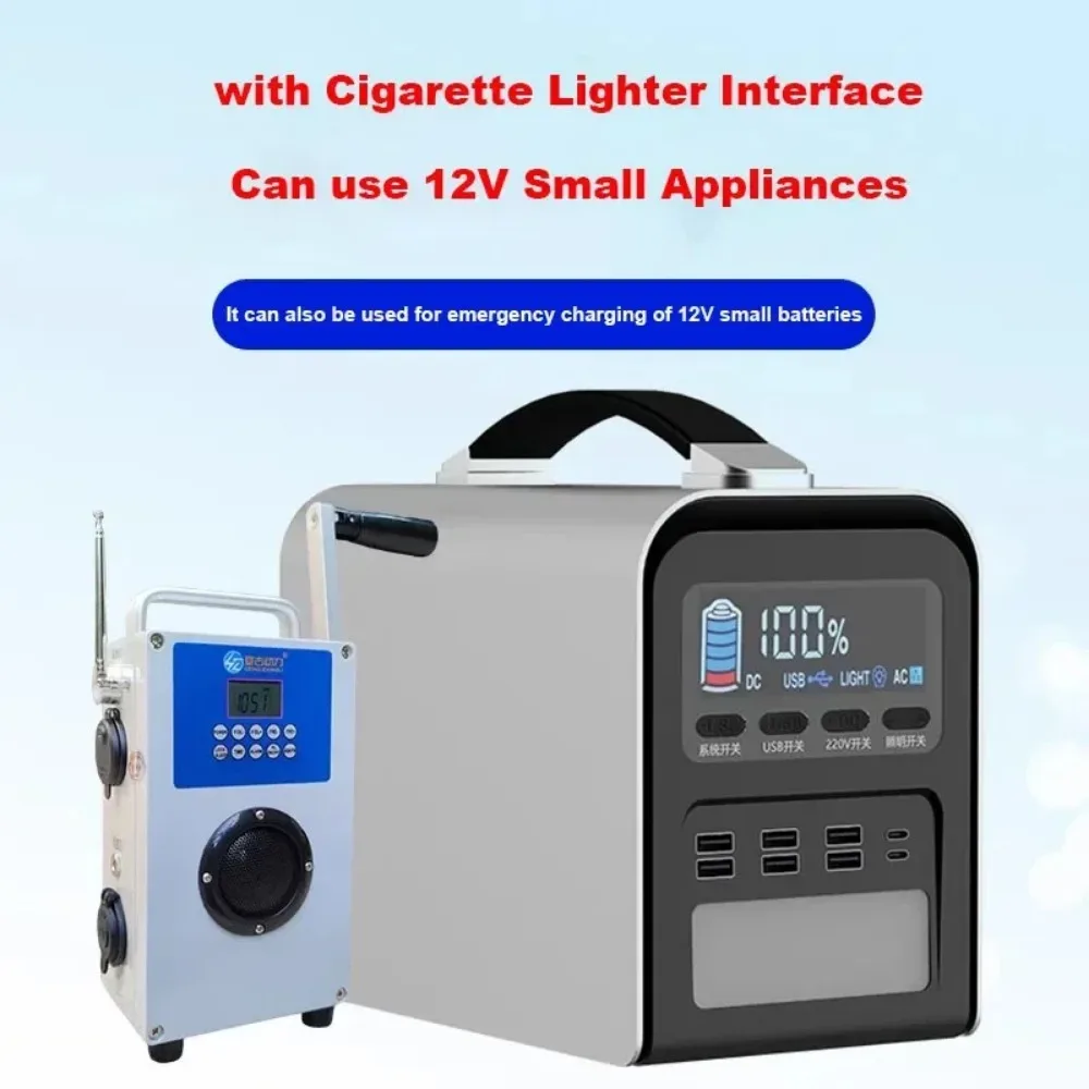 30 واط جميع الصلب والعتاد تيار مستمر مولد كرنك اليد مولد FM/AM/SW راديو عالية الطاقة سعة كبيرة 12 فولت/5 فولت مولد يدوي خارجي