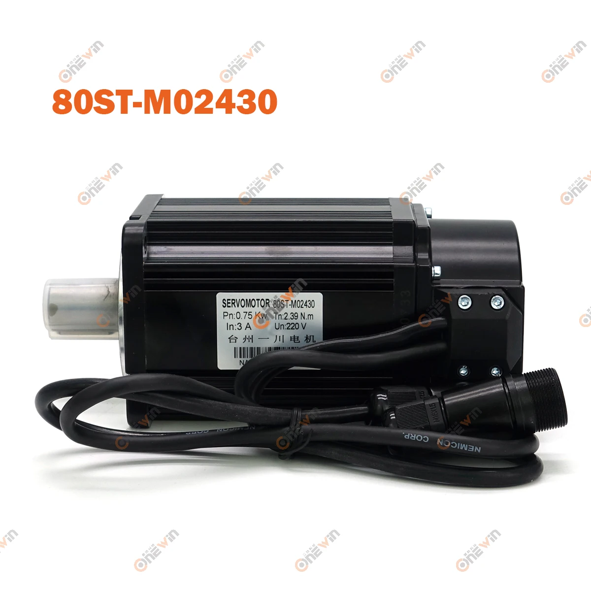 80ST-M02430 90ST-M02430 750W 220V AC Servo Motor Driver Kit 2.4N.m 3000rpm Match Driver AASD-15A A1-SVD15 Permanent Magnet