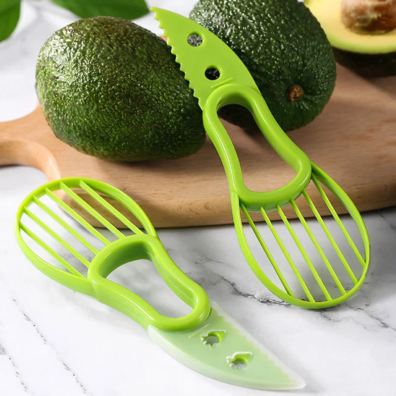 1PC - Three in One Avocado Peeler, Pulp Separator, Scraper-Durable Fruit and Vegetable Kitchen Tool