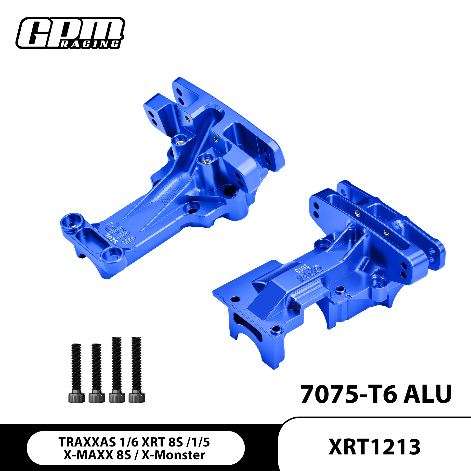 

GPM Aluminum 7075 Front And Rear Upper Bulkhead Set For TRAXXAS XRT X-Maxx 8S