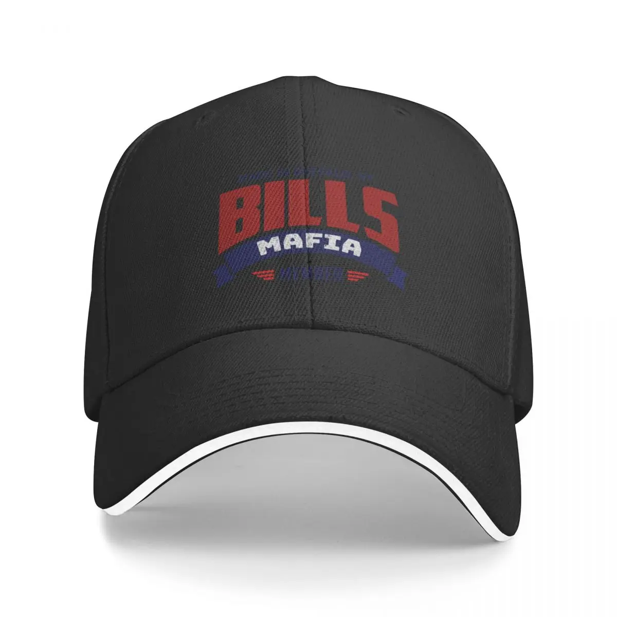 Bills Mafia Member Red/Blue Baseball Cap Cosplay Big Size Hat Hip Hop |-F-| Women's Golf Wear Men's