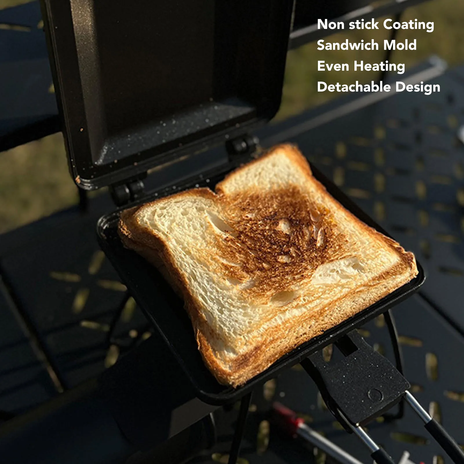 سبائك الألومنيوم موقد غاز صانع الساندوتشات تصميم قابل للفصل سهل التنظيف أداة ساندويتش ساخنة للمنزل مطعم اكسسوارات المطبخ #2