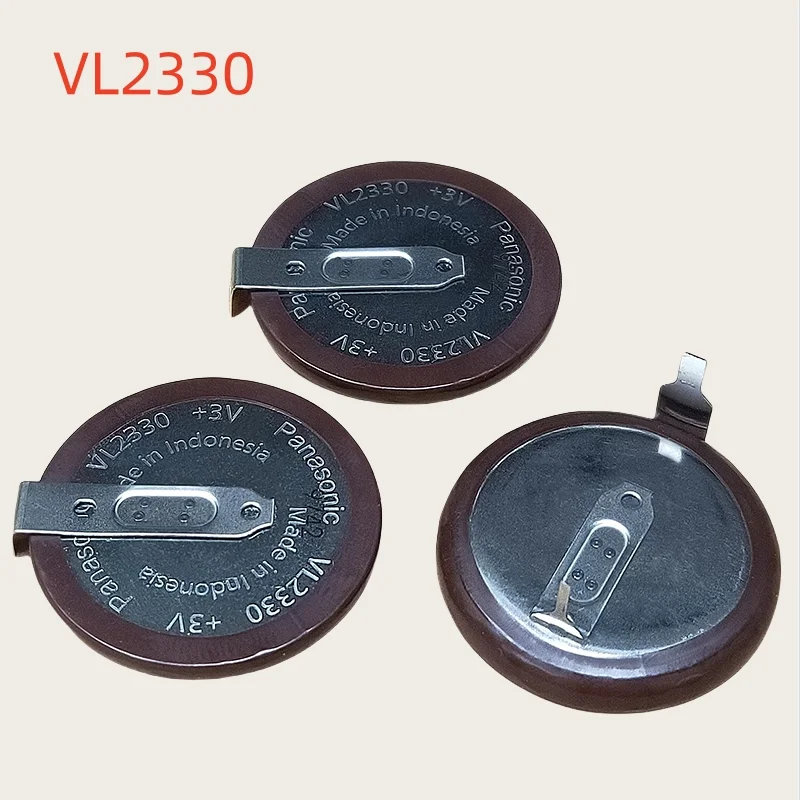 VL2330 Rechargeable lithium battery for car keys with legs 180 degrees 3V