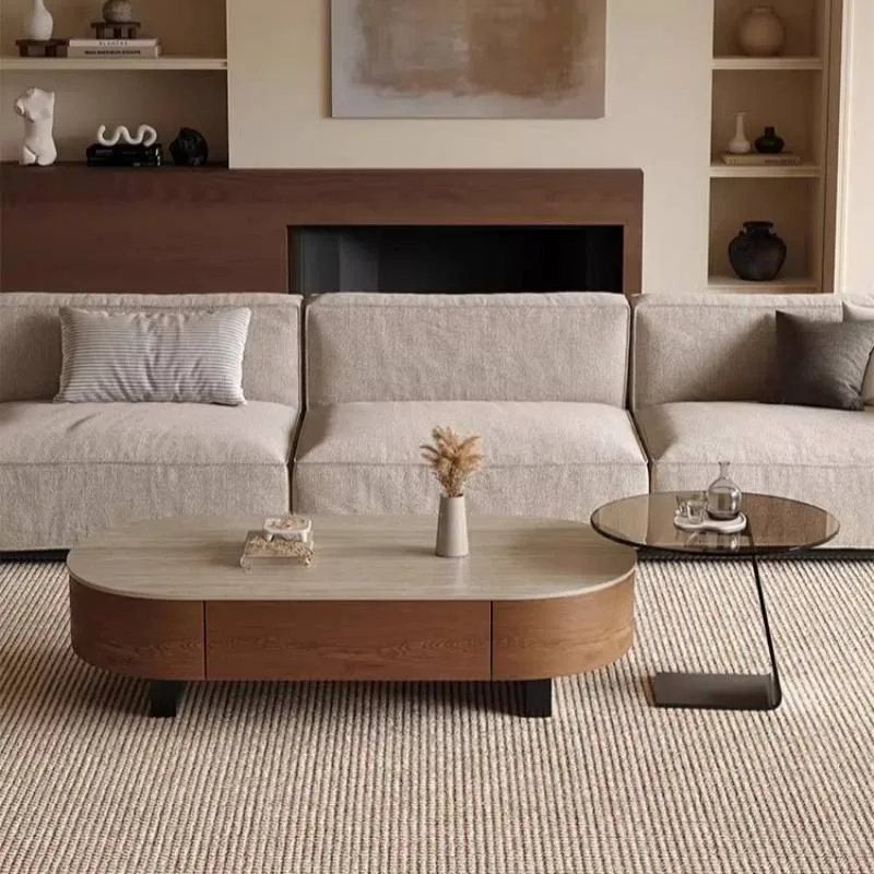Brown Assecorises Coffee Tables Decoration Black Basses Apartments Coffee Tables Glass Laptop Muebles Para Hogar Furniture Home