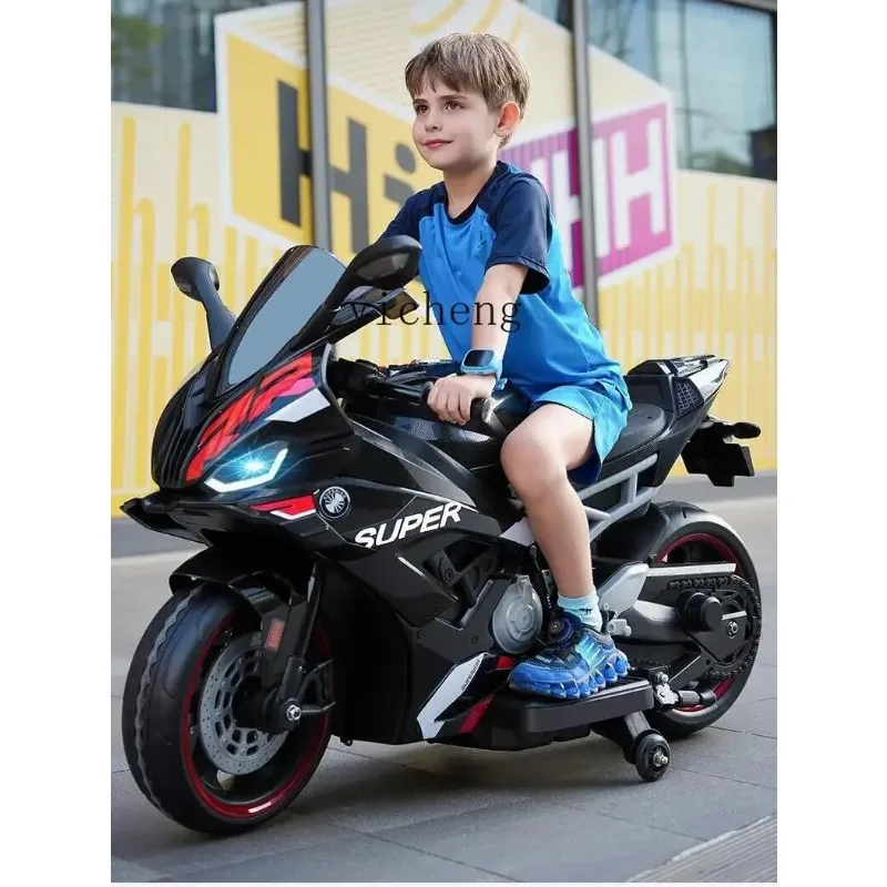 Children Electric Motor Tricycle Baby's Toy Car Portable Battery Car Double Boys And Girls Over 3 Years OldR25