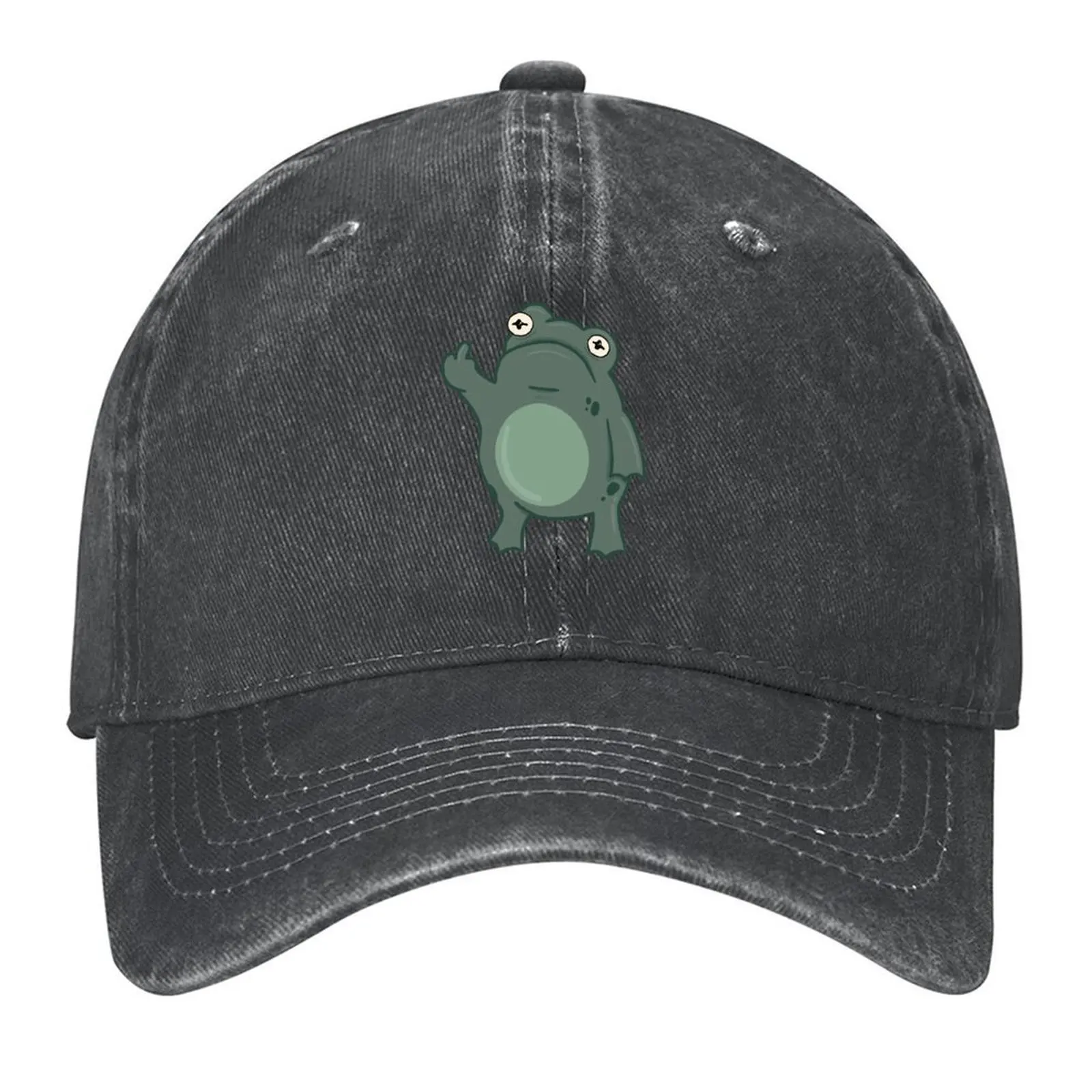 

Бейсбольная кепка Grumpy Frog в стиле аниме, пляжная кепка Snapback, шляпы по запросу для мужчин и женщин