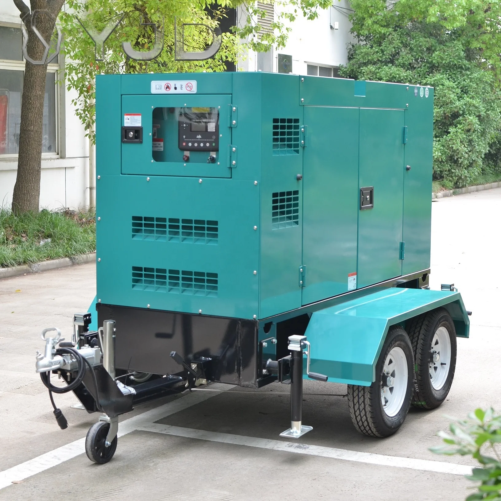 480V 60Hz 220V Three Phase Electric Power Generators 80kw Super Silent 100kva Generator Trailer