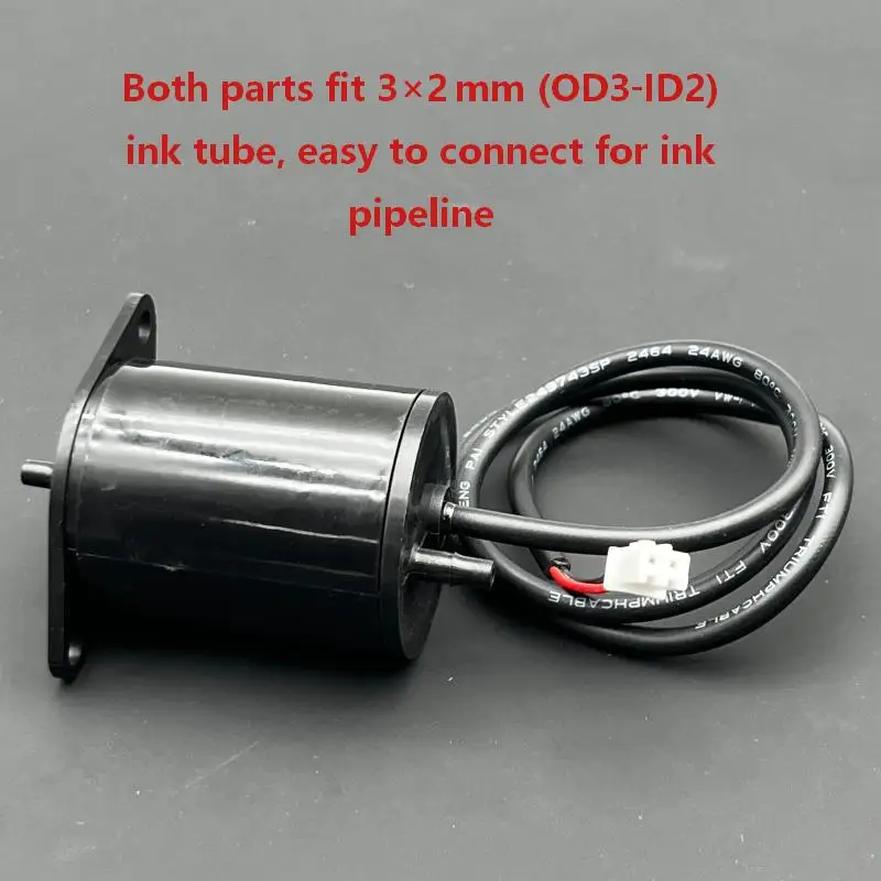 DTF White Ink Circulation Buffer Tank L42×D32mm Hole‑Spacing 41mm + Black Membrane Ink Damper