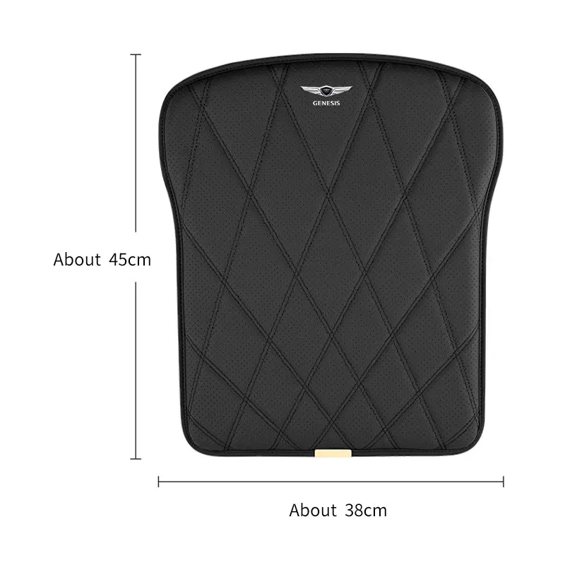 Key,Leather Car Seat Cushion Accessorie For Genesis G80 GV70 GV80 GV60 G70 Essentia G90 X GV90 Anti-Slip Seat Cover Chair Pad