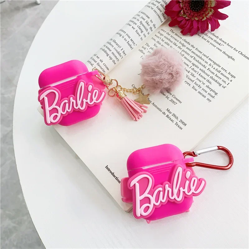 

Barbie Pink Case For Airpods Pro 2 Case 2022,Soft Silicone Earphone Cover For Airpods Pro Case/Airpods 3 Case For Girls/Women