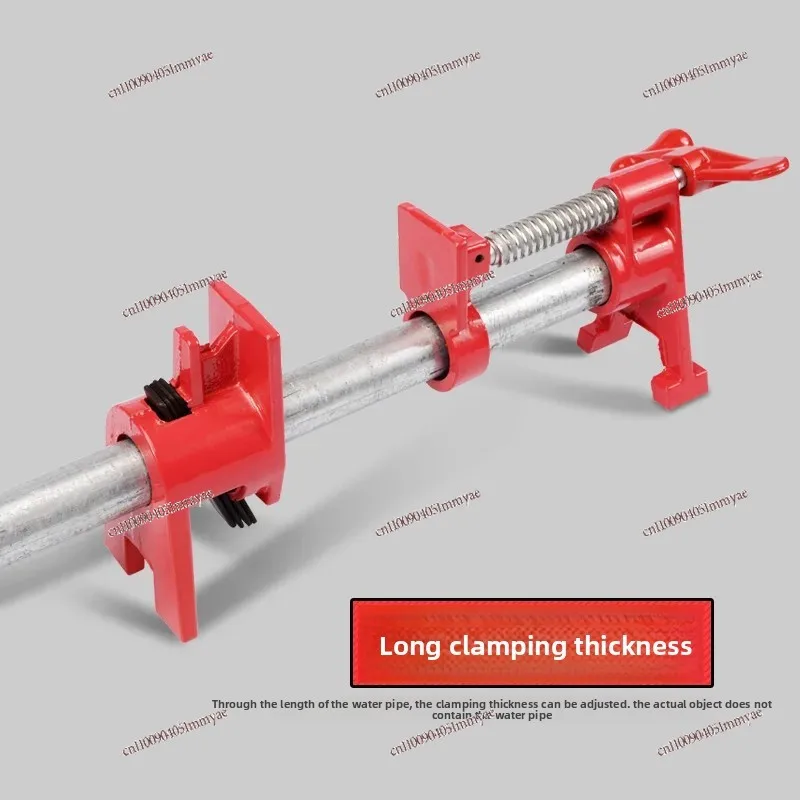 

Pipe Clamp For Woodworking Furniture 6 Inch Handheld Vertical Leveling Board Joiner Quick Fix Fastening Tool