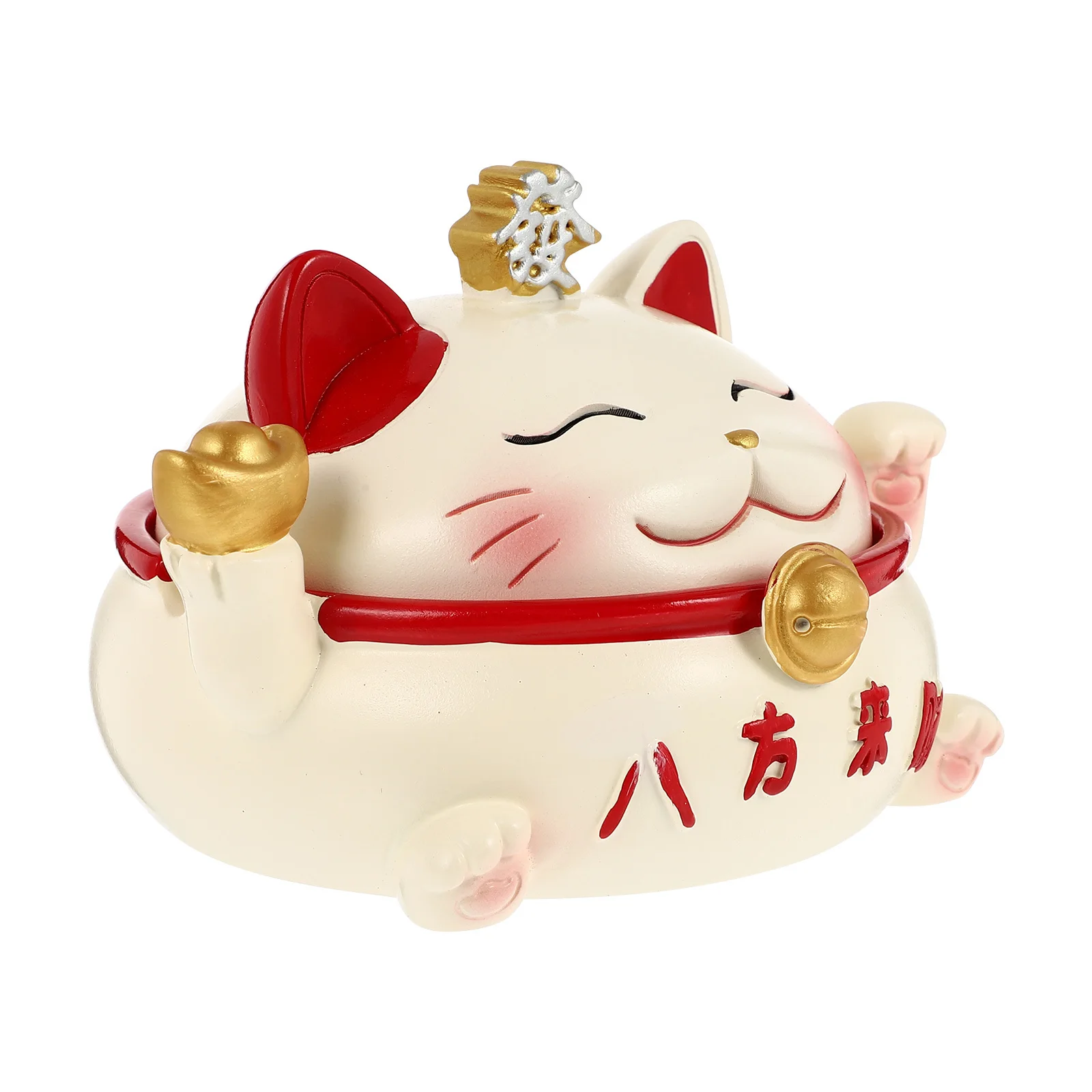 

1Pcs Fortune Cat Ashtray Resin Creative Home Decor Living Room Desktop Ornament for Office Coffee Shop Hotel Bar Decoration