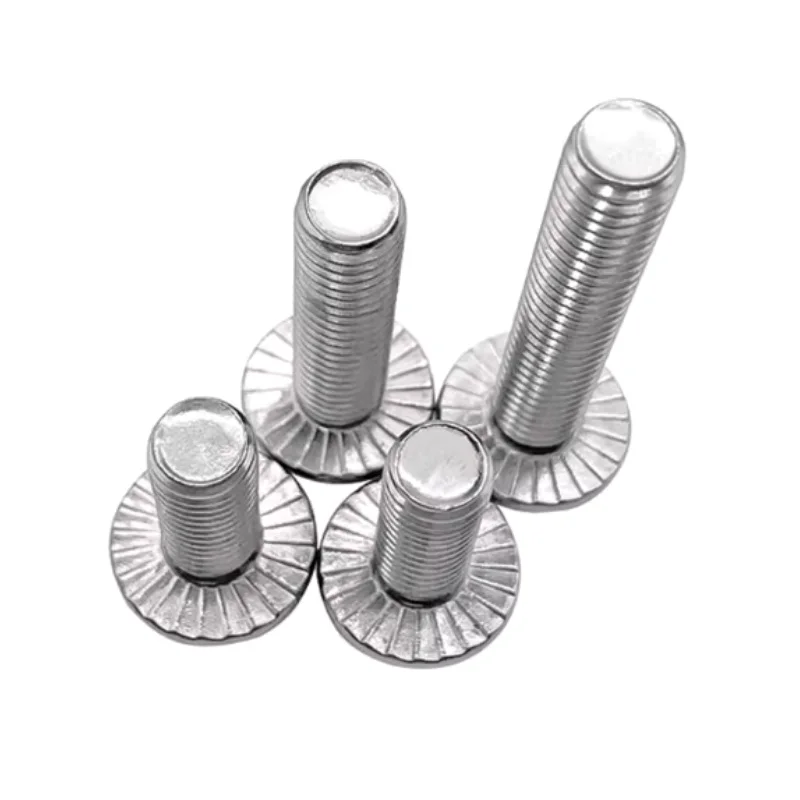 304 Stainless Steel Serrated Flange Hex Head Screws UNC Size 1/4-3/8 Anti-loose Fasteners Auto Motorcycle Replacement Parts