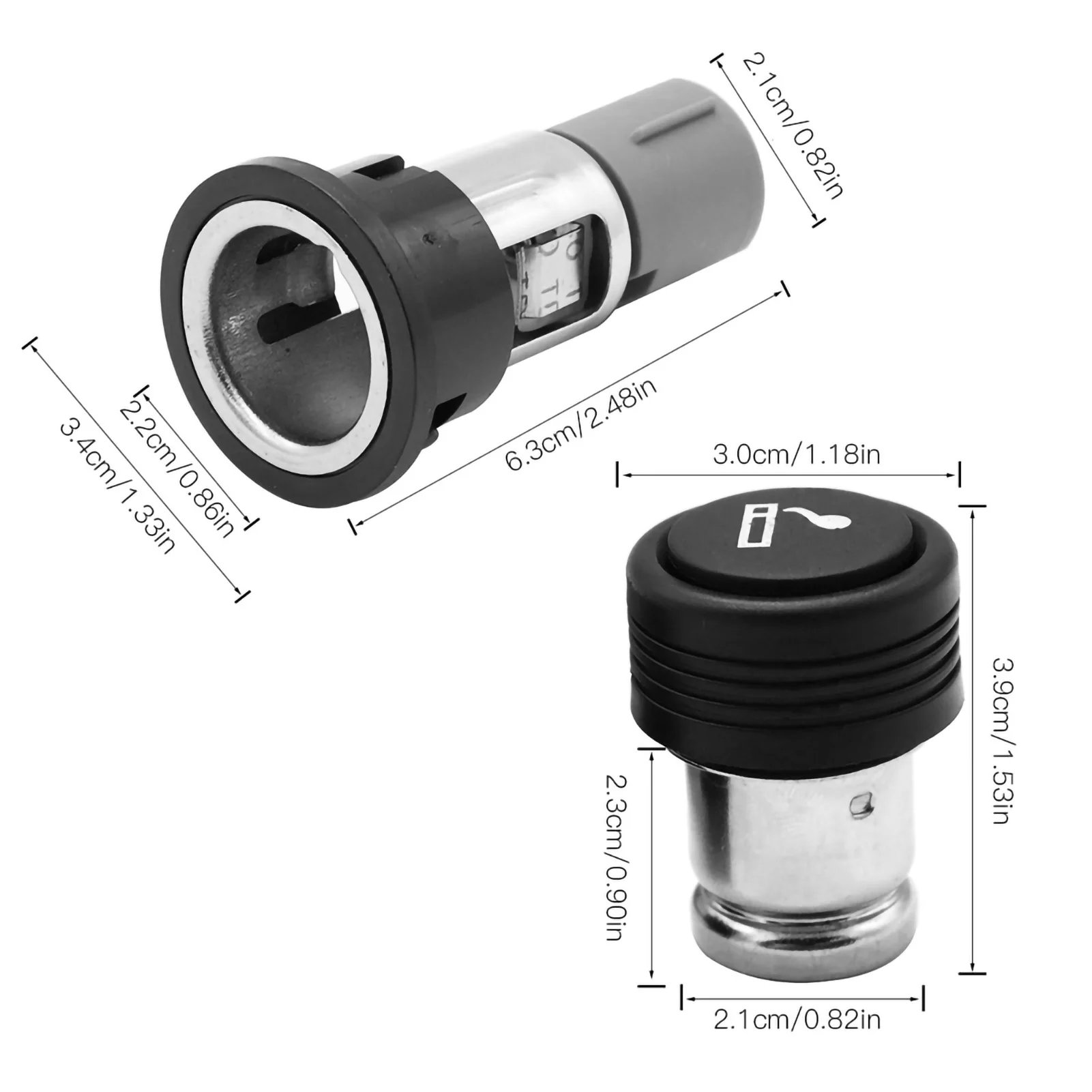 Complete 12V 120W Cigarette Lighter Power Plug Socket Outlet Assembly for Auto CAr Truck Cigarette Lighter Plug Assembly view 4